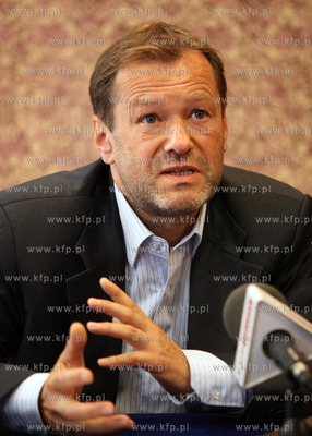 Sopot. Hotel Europa. Konferencja prasowa kandydata...