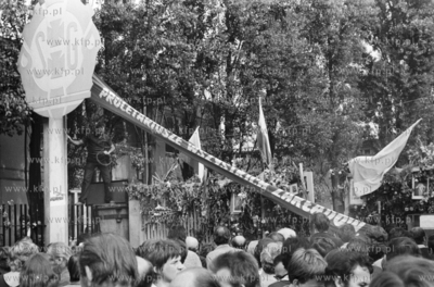 Strajk w Stoczni Gdanskiej im Lenina. sierpien 1980...