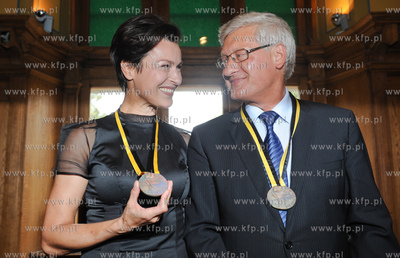 Gdansk. Ratusz Staromiejski. Wreczenie Medali Stolema...