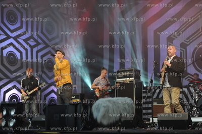 Stocznia Gdanska. Koncert Meskie Granie. Nz. Fish Emade...