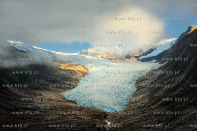 Norwegia , Svartisen, polnocna czesc kraju, NZ.Svartisen...