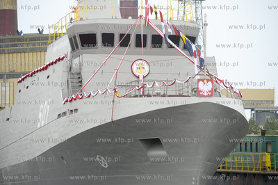 Gdansk  Stocznia Remontowa Shipbuilding Chrzest i wodowanie...