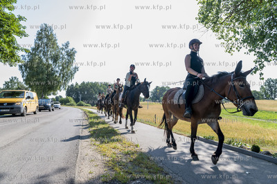 I Paradny przejazd wozami drabiniastymi do siedziby...