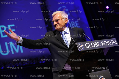 Gdansk, GLOBE FORUM 2009. Nz Jerzy Buzek - przewodniczacy...