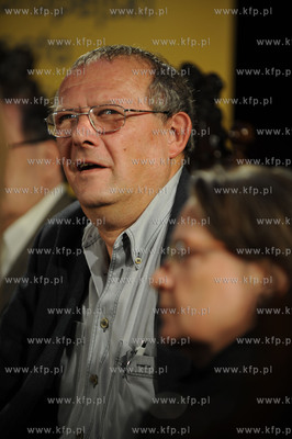 Gdansk, Dwor Artusa. "Debata o wolnosci tworzenia."odbywajaca...