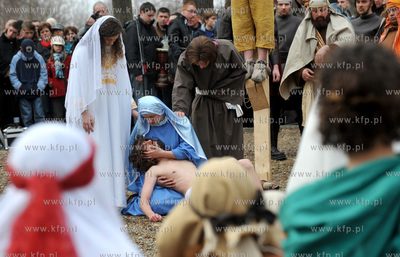 Wejherowo. Droga Krzyzowa. Inscenizacja Meki Panskiej...