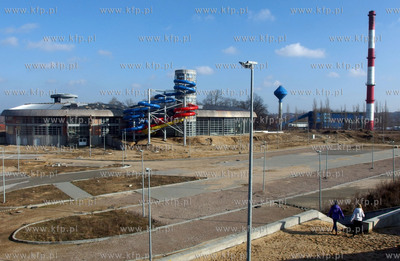Slupsk. Budowa aquaparku. 22.02.2014 fot. Maciej Kosycarz...
