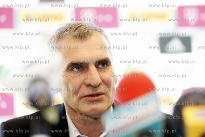 Gdansk. PGE Arena. Konferencja prasowa z nowym trenerem...