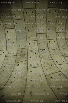 Tunel pod Martwa Wisla, wywiercony przez maszyne TBM.17.01.2014fot....