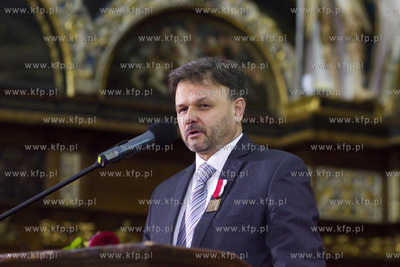 Gdańsk. Dwór Artusa. Wręczenie nagród Świadek...