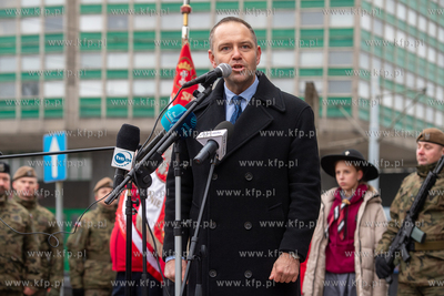 Budynek NSZZ Solidarność w Gdańsku. Uroczystość...
