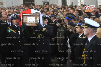 Gdansk. Bazylika Mariacka. Pogrzeb Macieja Plazynskiego,...