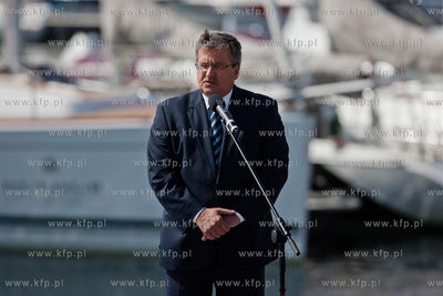 Sopot - molo. Przystan Jachtowa. Uroczystosc slubowania...