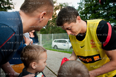 Gdansk. Pierwszy trening Reprezentacji Polski w pilce...