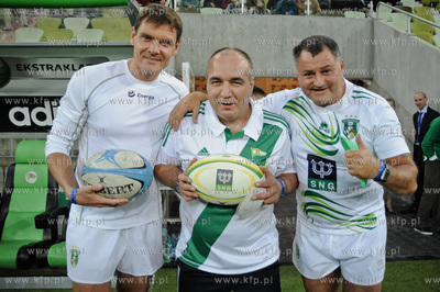Gdansk. PGE Arena. Mecz ekstraklasy rugby. Derby trojmiasta...