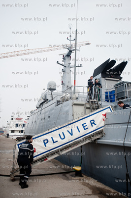 Gdansk. Nabrzeze Motlawy. Wizyta nalezacego do francuskiej...