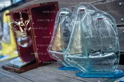 Gdansk. Pobrzeze Rybackie. Konferencja prasowa poprzedzająca...