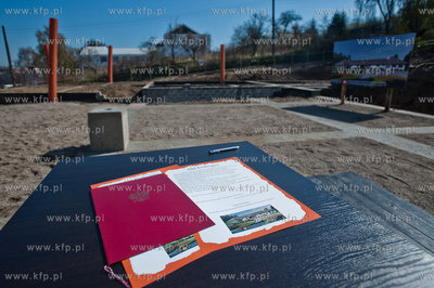 Gdansk. Uroczystosc wmurowania kamienia wegielnego...