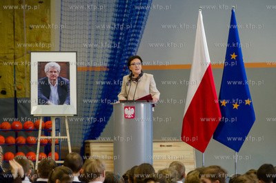 Gdansk. Uroczystosc nadania imienia Arkadiusza Arama...