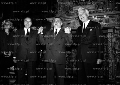 Spotkanie w Gdansku 3 prezydentow: Francji - Francois...