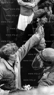 Stan wojenny w Polsce. Spotkanie solidarnosciowego...