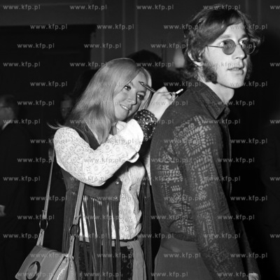 X Miedzynarodowy Festiwal Piosenki w Sopocie. Na zdjeciu...