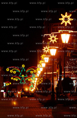 W Wejherowie swiateczne. Wejherowski rynek i deptak...