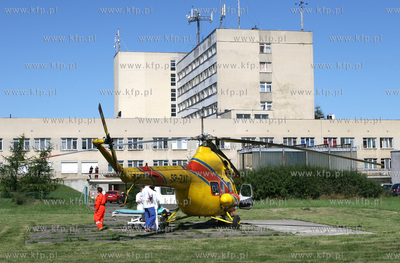 Gdansk, Zaspa Nz.Smiglowiec Mi-2 Lotniczego pogotowia...
