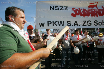 Szczecin. Kilka tysiecy zwiazkowcow z calej Polski...