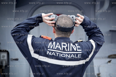 Gdynia Port Wojenny. FNS Commandant Blaison to fregata...