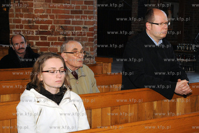 Kosciol Sw. Brygidy w Gdansku. O godzinie 19. odprawiona...