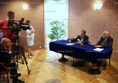 Sopot. Hotel Europa. Konferencja prasowa kandydata...