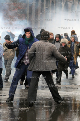 Plan zdjeciowy filmu Walesa w rezyserii Andrzeja Wajdy...