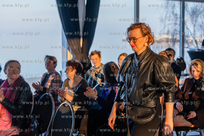 Sopot.  Mamuszki 14.  Prezydent Sopotu Magdalena Czarzyńska-Jachim...