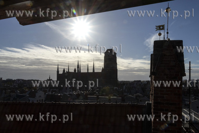 Panorama Gdańska - widok z dachu kościoła św. Mikołaja...