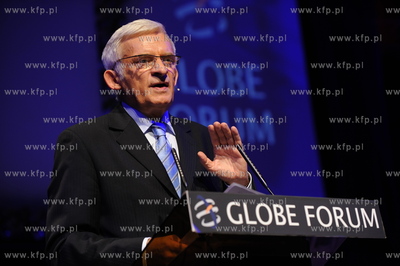 Gdansk, GLOBE FORUM 2009. Nz Jerzy Buzek - przewodniczacy...