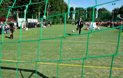 Gdansk. Przymorze. Otwarcie boiska wybudowanego w ramach...