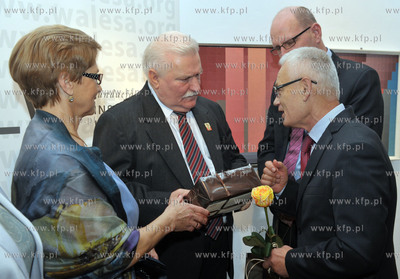 70 urodziny Lecha Walesy w oliwskim Palacu Opatow w...