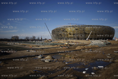 Gdansk. Budowa stadionu pilkarskiego PGE Arena.
16.03.2011
fot....