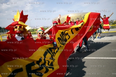 Gdansk Arena. Kibice wchodza na mecz mistrzostw europy...