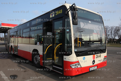 Zajezdnia autobusowa ZKM przy ul. Hallera w Gdańsku....