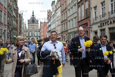 Gdańsk. Pola Nadziei. Nz. Jolanta Leśniewska, Dariusz...
