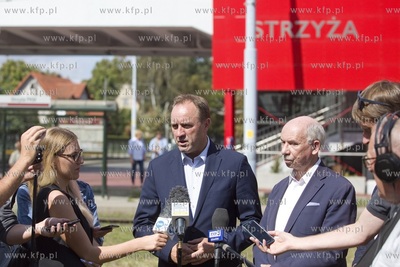 Gdańsk Strzyża. Konferencja prasowa Mieczysława...
