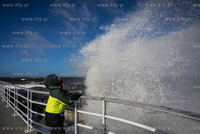 Kołobrzeg. Sztorm na Bałtyku.
23.02.2022
fot. Krzysztof...