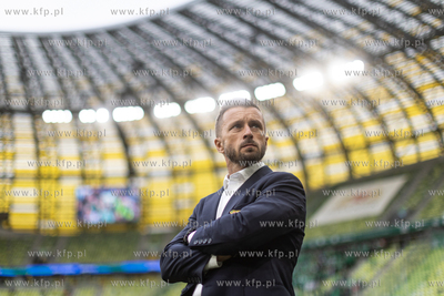 Ekstraklasa. Lechia Gdańsk - Radomiak Radom. Nz. trener...
