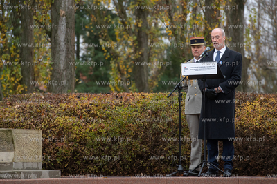 Wojskowy Cmentarz Francuski w Gdańsku. Uroczystości...