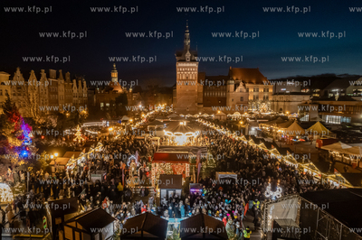 Gdańsk. Jarmark Bożonarodzeniowy na Targu Węglowym....