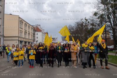 Gdańsk. Parada na finał Pól Nadziei. Nz. Monika...