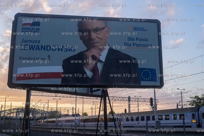 Gdańsk. Kampania wyborcza do Parlamentu Europejskiego....