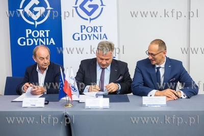 Konferencja prasowa Zarządu Morskiego Portu Gdynia...